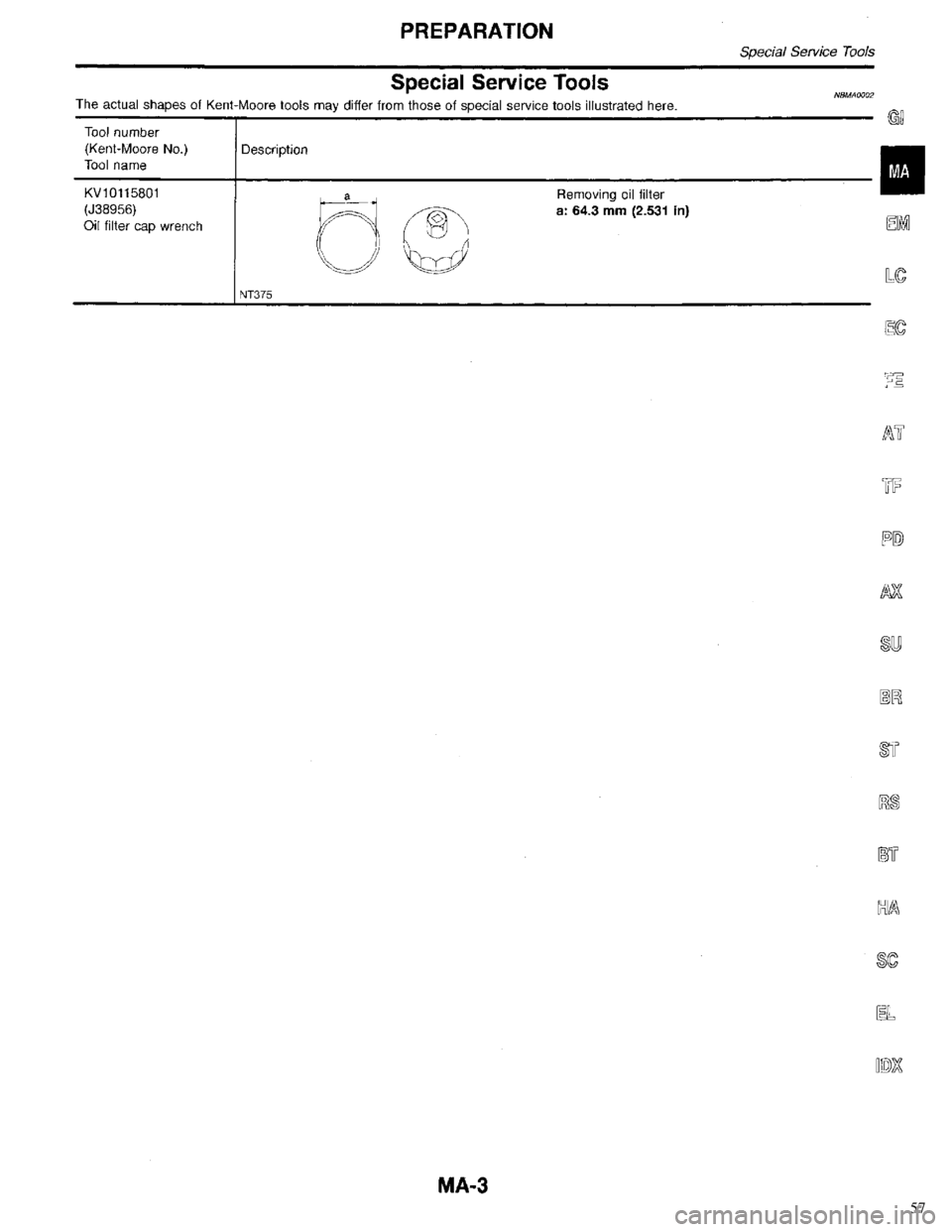 INFINITI QX4 1998  Factory Service Manual 57 