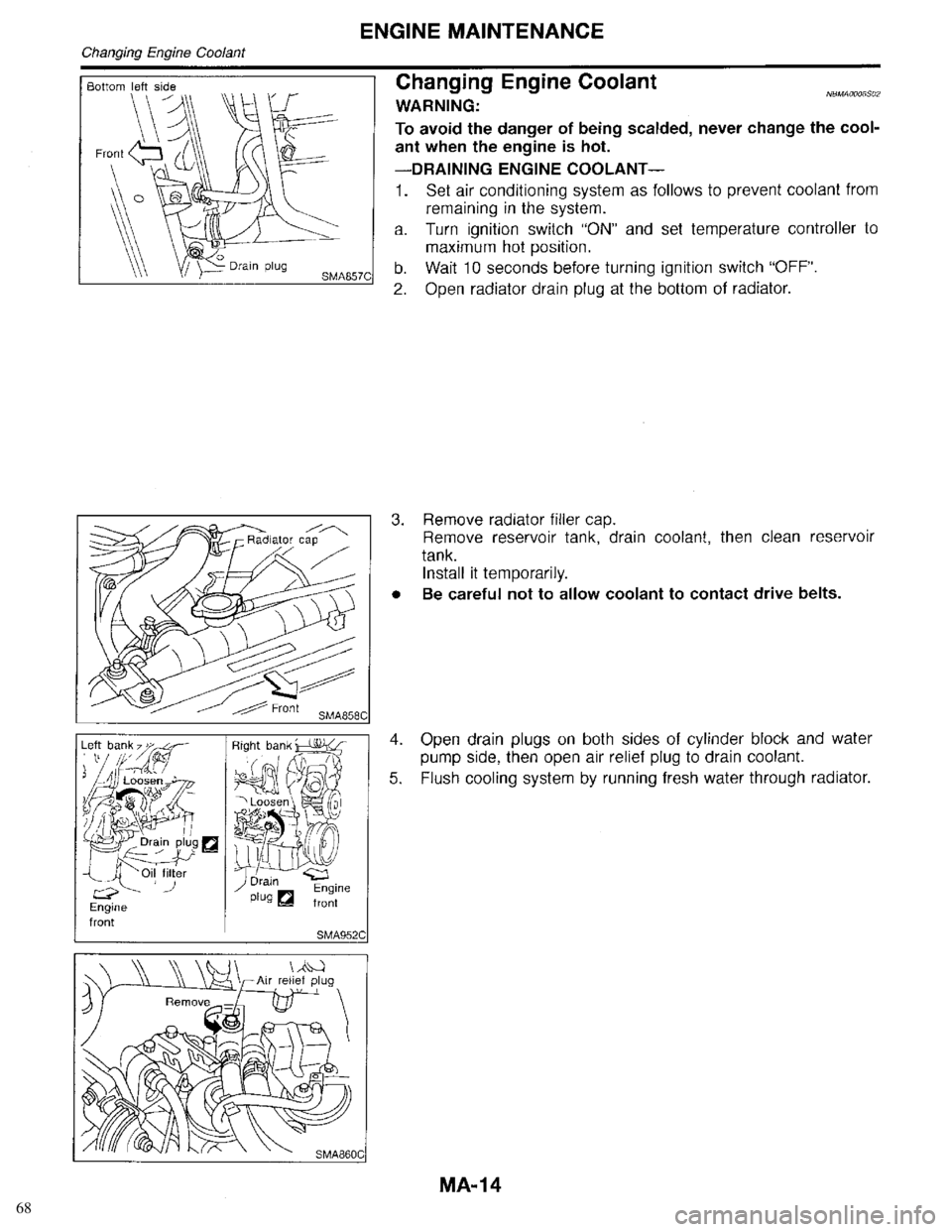 INFINITI QX4 1998  Factory Service Manual 68 