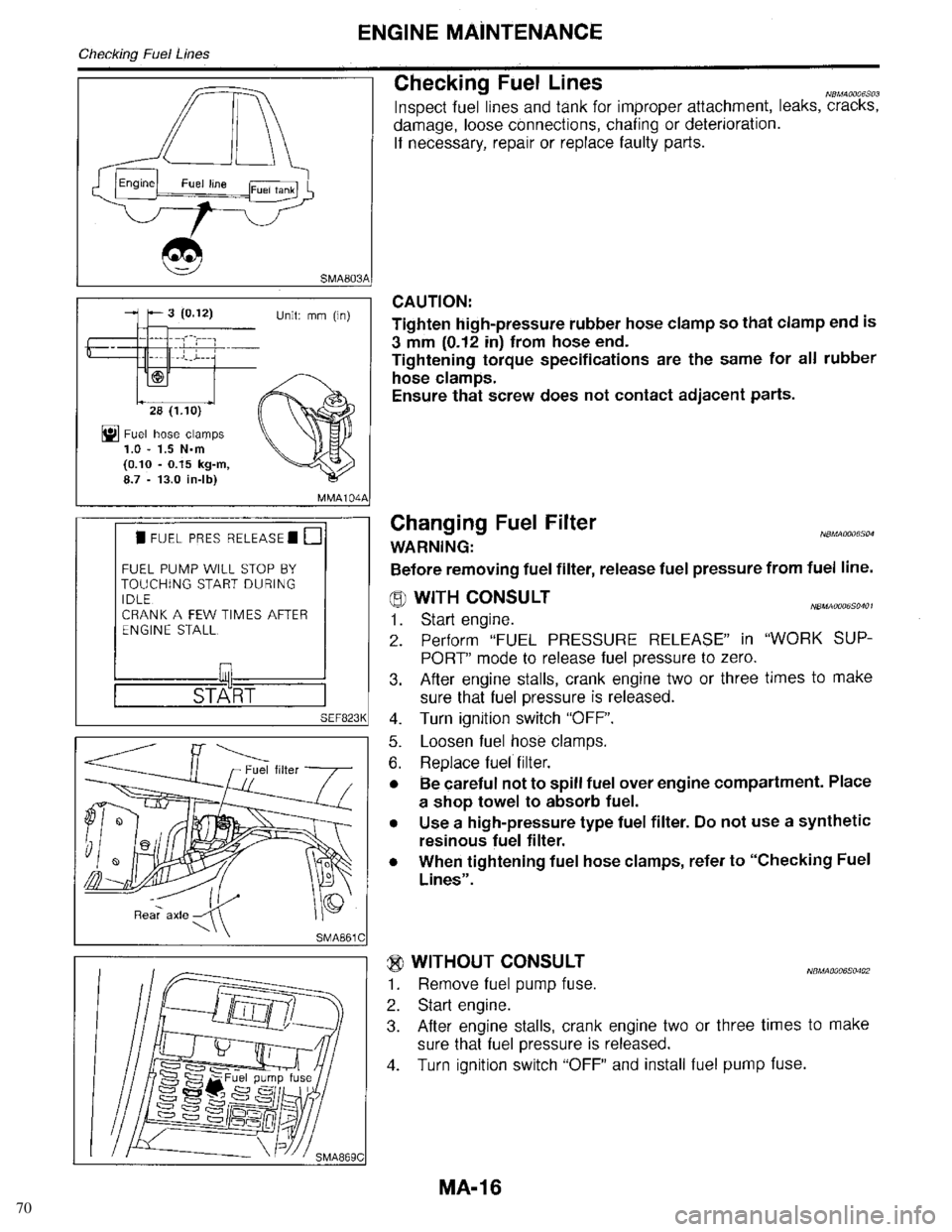 INFINITI QX4 1998  Factory Service Manual 70 