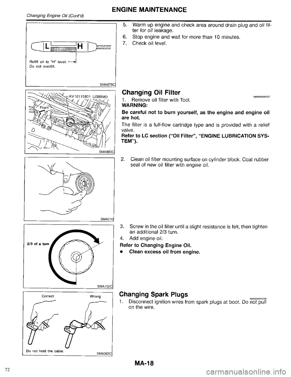 INFINITI QX4 1998  Factory Service Manual 72 