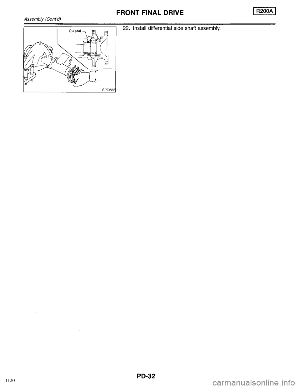 INFINITI QX4 1998  Factory Service Manual 1120 