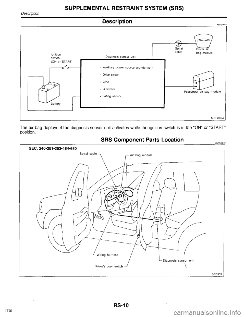 INFINITI QX4 1998  Factory Service Manual 1330 