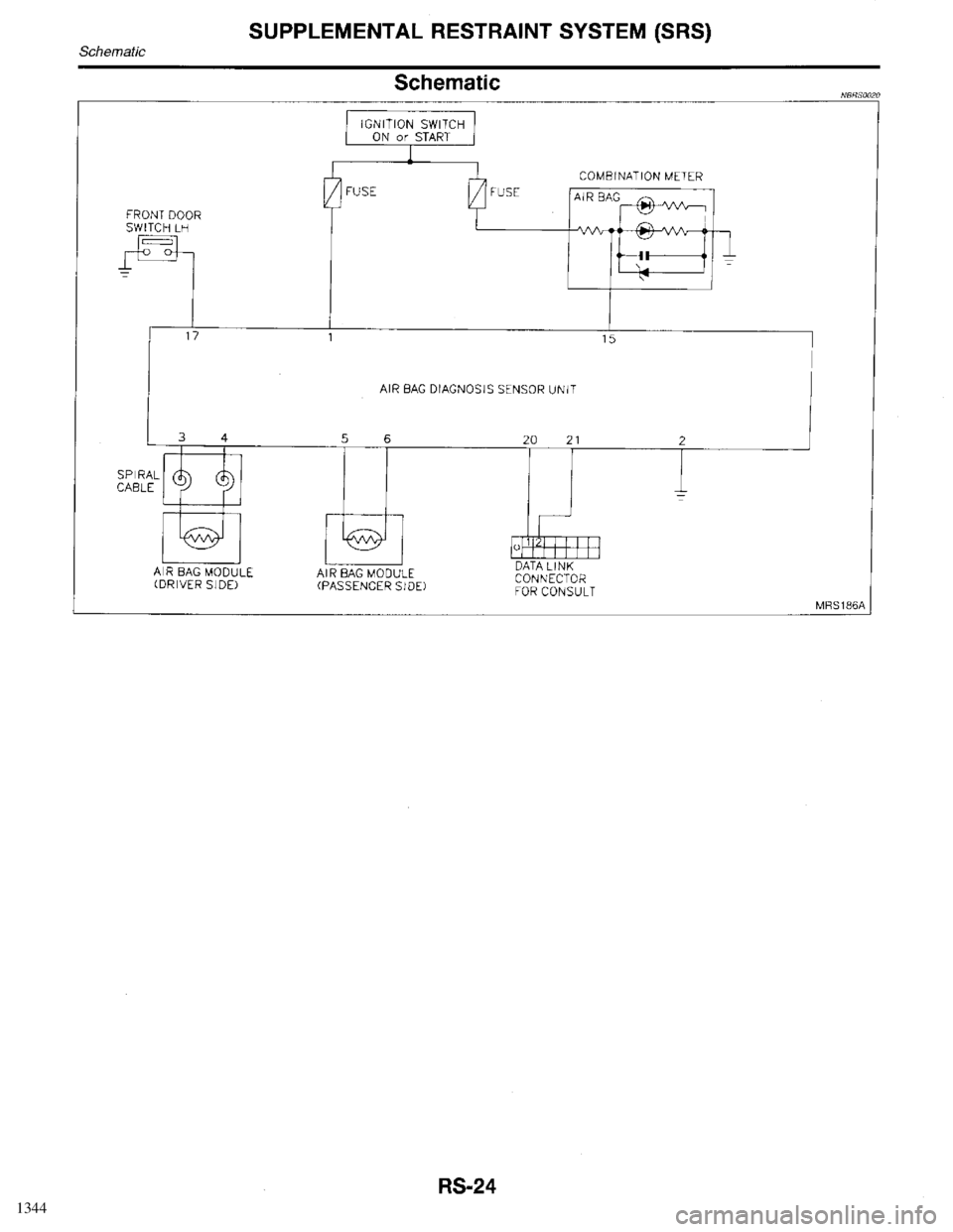 INFINITI QX4 1998  Factory Service Manual 1344 