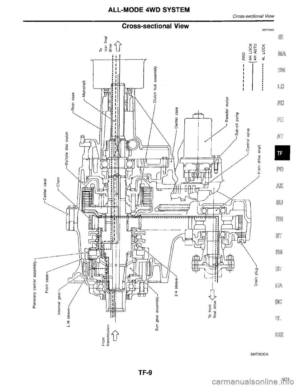 INFINITI QX4 1998  Factory Service Manual 971 