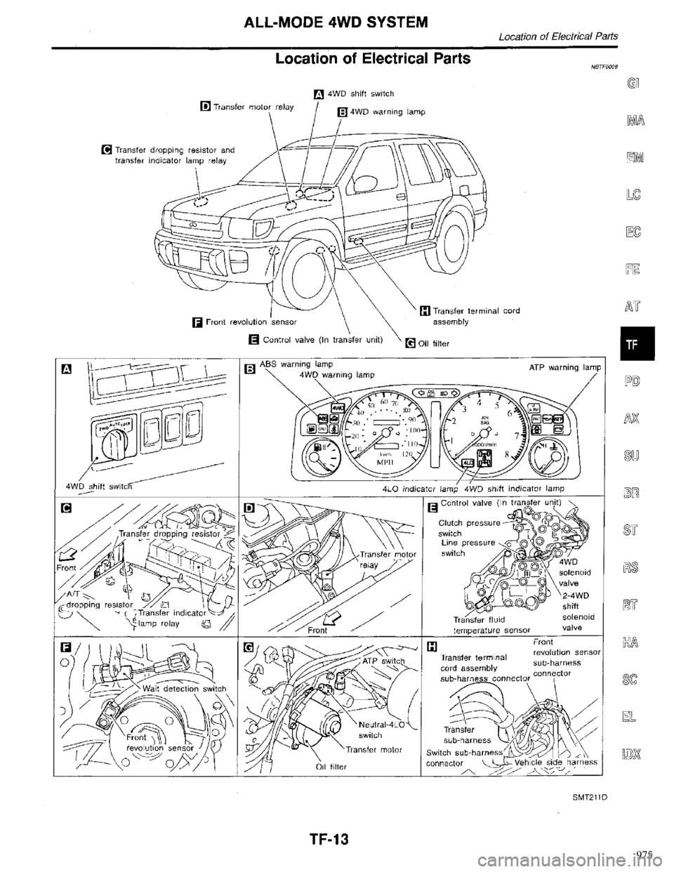 INFINITI QX4 1998  Factory Service Manual 975 