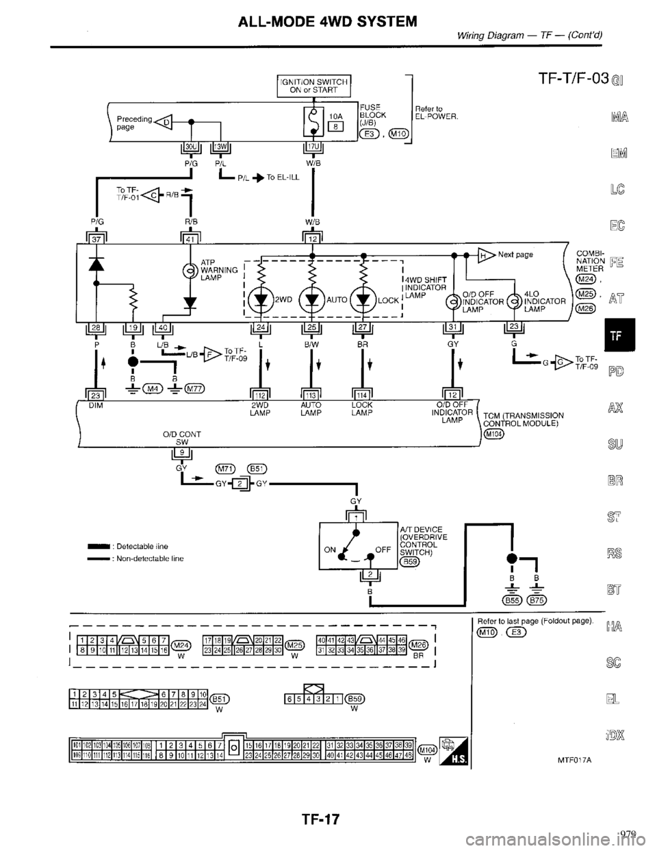 INFINITI QX4 1998  Factory Service Manual 979 