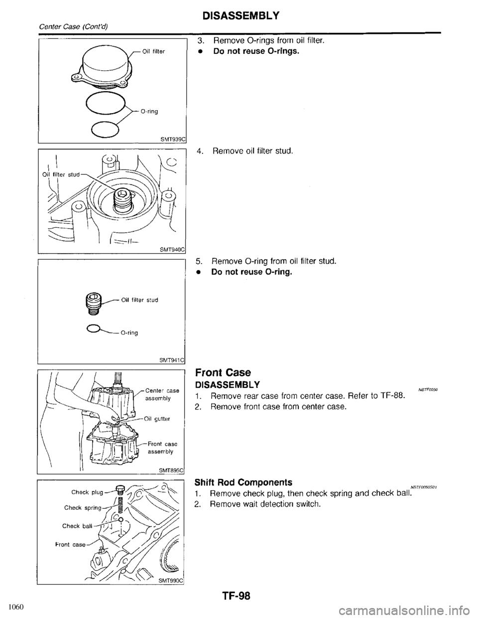 INFINITI QX4 1998  Factory Service Manual 1060 