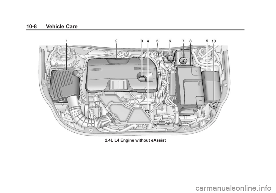 BUICK REGAL 2015  Owners Manual Black plate (8,1)Buick Regal Owner Manual (GMNA-Localizing-U.S./Canada/Mexico-
7576024) - 2015 - CRC - 9/15/14
10-8 Vehicle Care
2.4L L4 Engine without eAssist 
