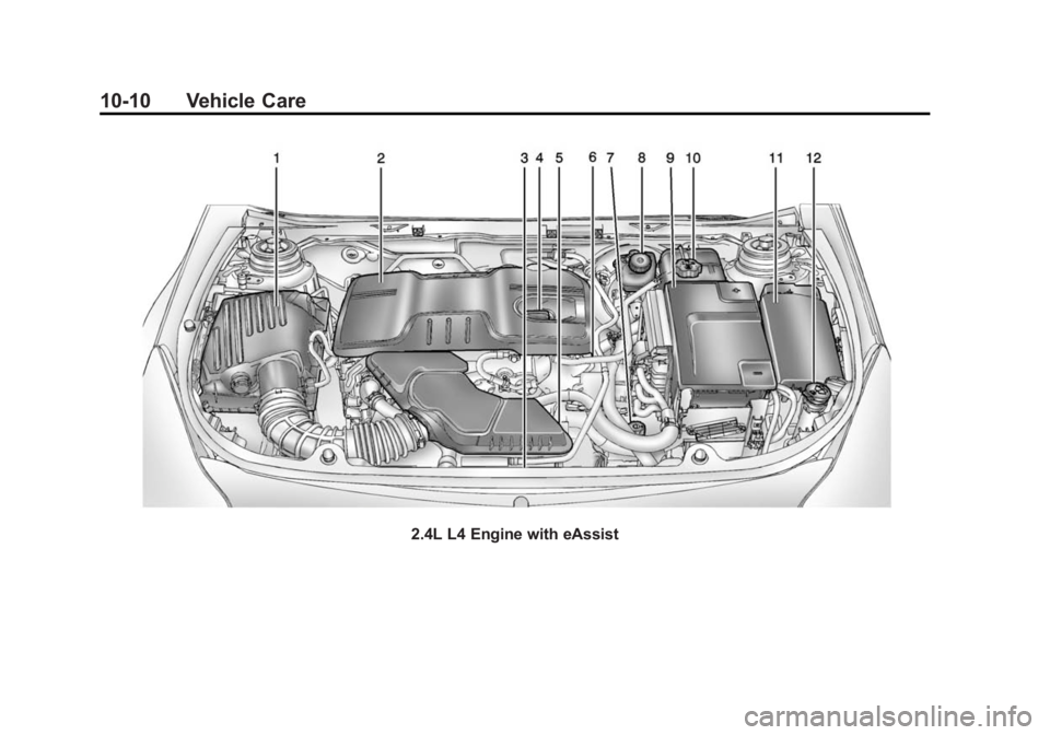 BUICK REGAL 2015  Owners Manual Black plate (10,1)Buick Regal Owner Manual (GMNA-Localizing-U.S./Canada/Mexico-
7576024) - 2015 - CRC - 9/15/14
10-10 Vehicle Care
2.4L L4 Engine with eAssist 