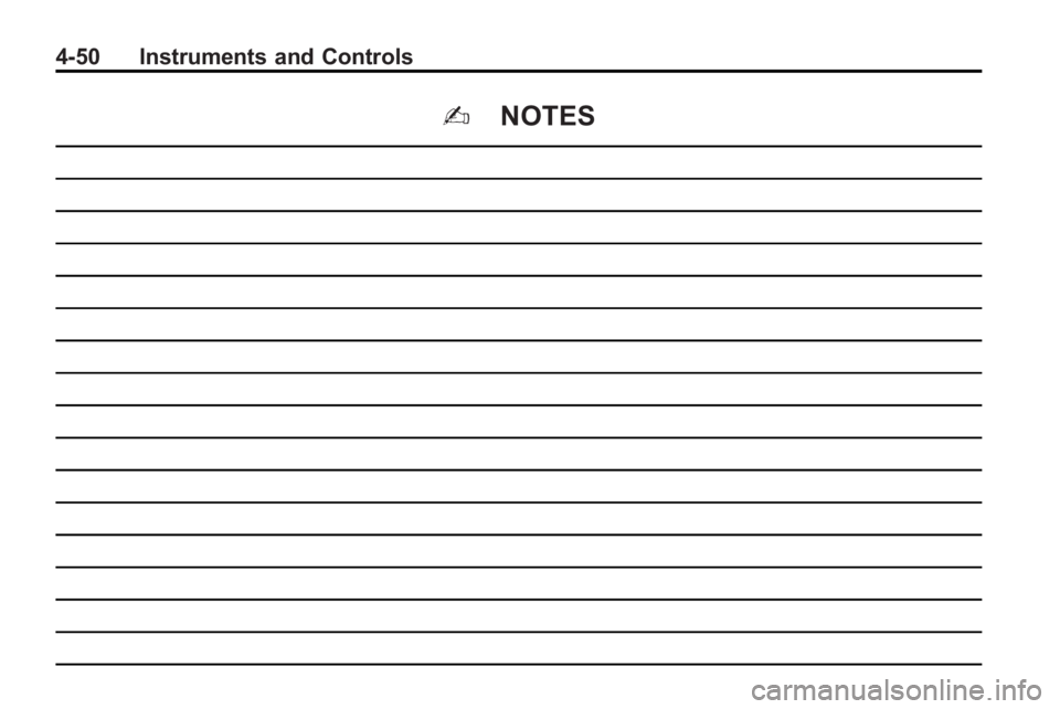 BUICK LACROSSE 2010  Owners Manual 4-50 Instruments and Controls
2@NOTES 