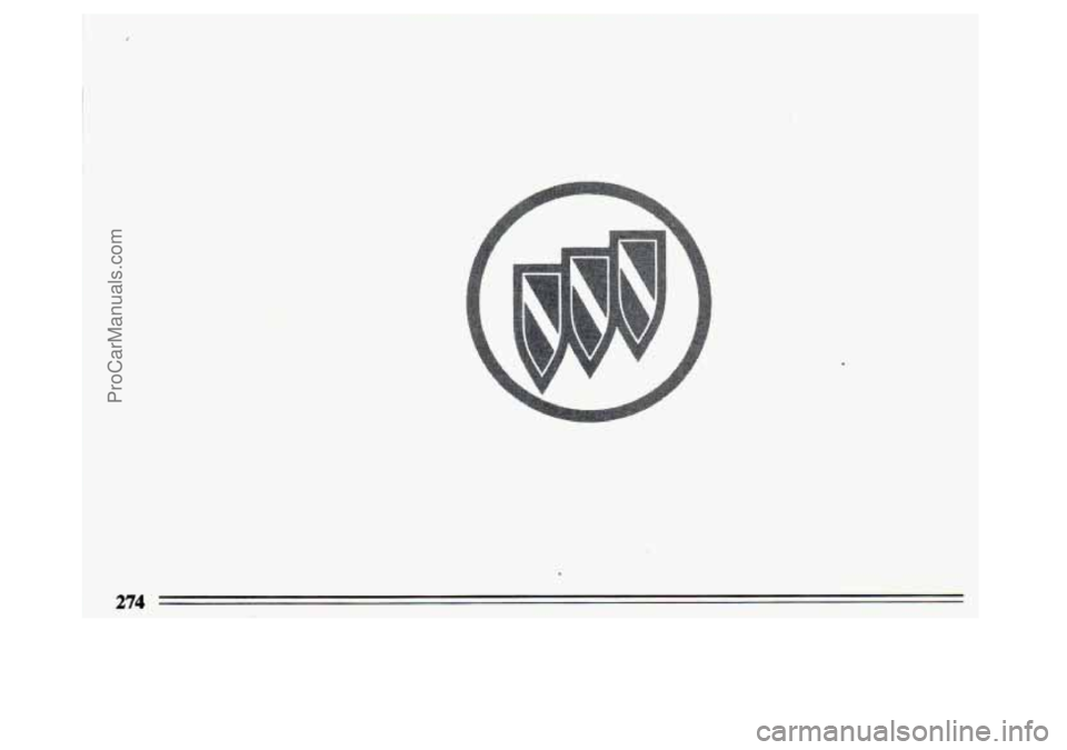 BUICK CENTURY 1993  Owners Manual 274 
ProCarManuals.com 