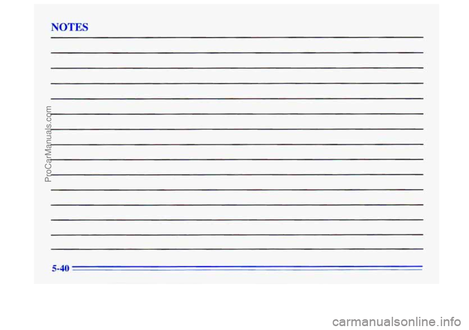 BUICK CENTURY 1996  Owners Manual NOTES 
ProCarManuals.com 