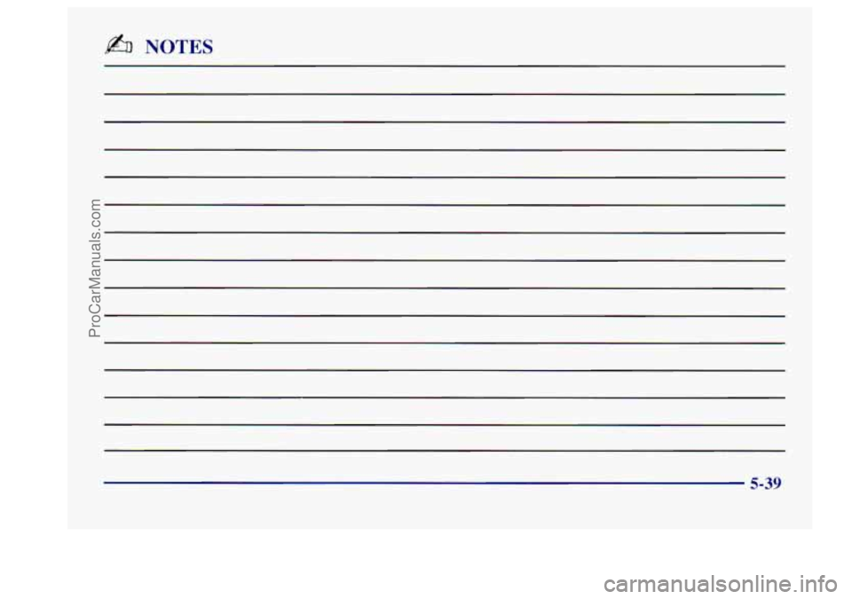 BUICK CENTURY 1997  Owners Manual b NOTES 
5-39 
ProCarManuals.com 