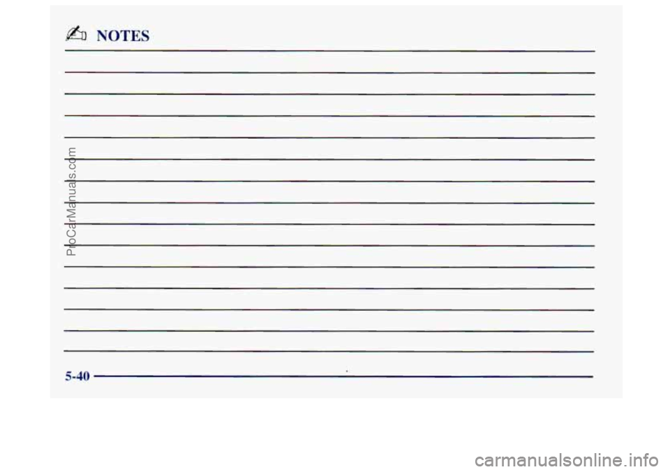 BUICK CENTURY 1997  Owners Manual @% NOTES 
5-40 
ProCarManuals.com 