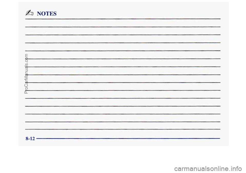 BUICK CENTURY 1997  Owners Manual b NOTES 
8-12 
ProCarManuals.com 