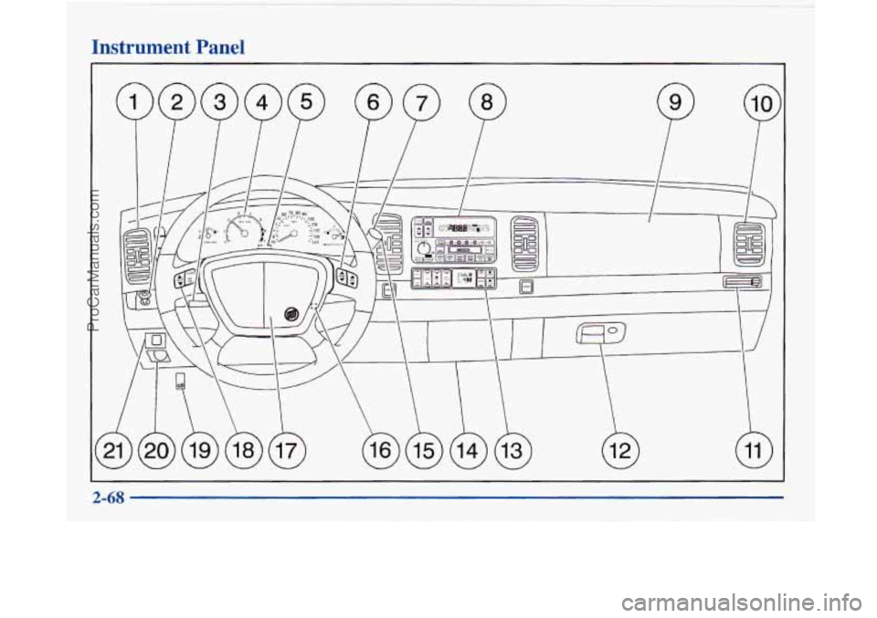 BUICK PARK AVENUE 1997  Owners Manual Instrument Panel 
ProCarManuals.com 