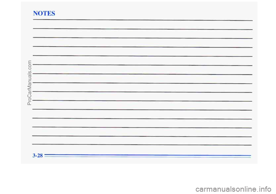 BUICK REGAL 1996  Owners Manual NOTES 
ProCarManuals.com 