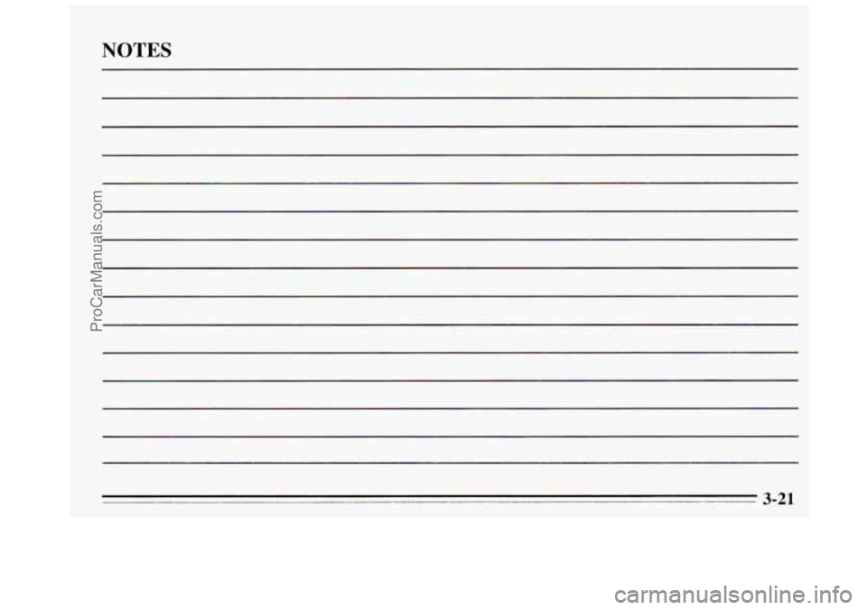 BUICK REGAL 1995  Owners Manual NOTES 
ProCarManuals.com 