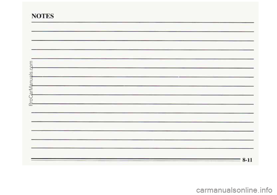 BUICK REGAL 1995  Owners Manual NOTES 
ProCarManuals.com 