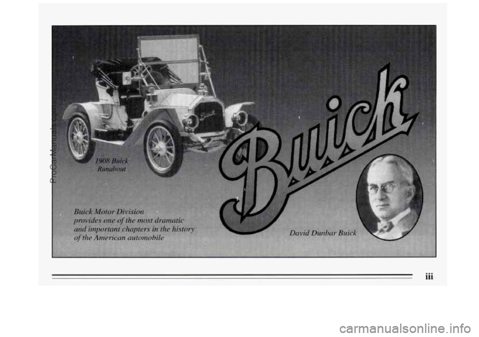 BUICK REGAL 1995  Owners Manual iii 
ProCarManuals.com 