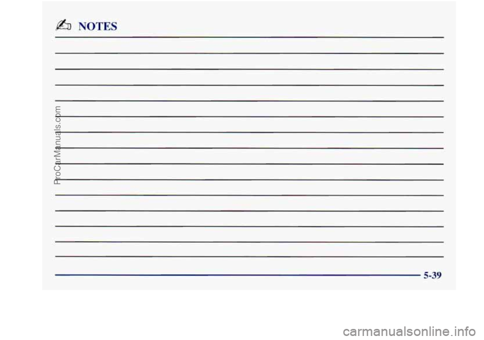 BUICK REGAL 1997  Owners Manual & NOTES 
ProCarManuals.com 