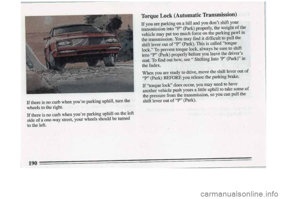 BUICK ROADMASTER 1993  Owners Manual 