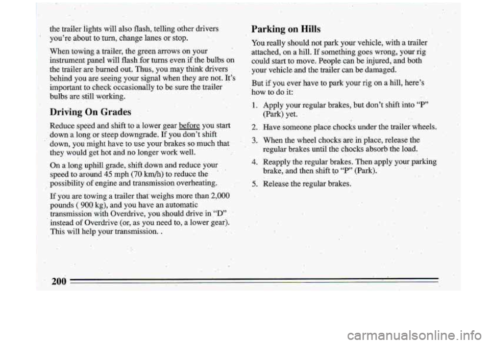 BUICK ROADMASTER 1993  Owners Manual 