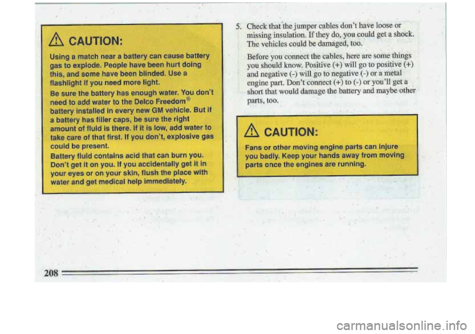 BUICK ROADMASTER 1993  Owners Manual 
