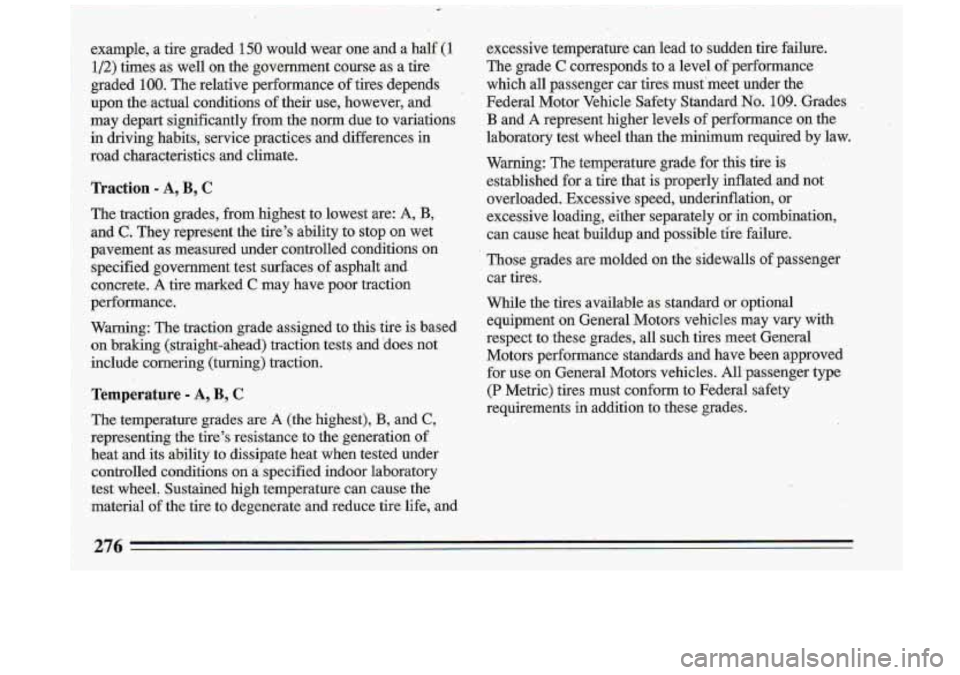 BUICK ROADMASTER 1993  Owners Manual .276  