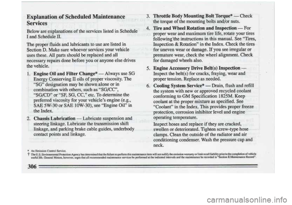BUICK ROADMASTER 1993  Owners Manual 