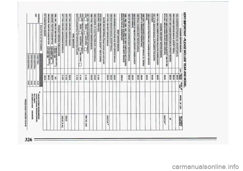 BUICK ROADMASTER 1993  Owners Manual B 
a 
E 
%i 8 8 B 
c 
L 
3 ;26  