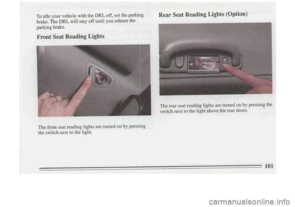 BUICK SKYLARK 1993  Owners Manual 