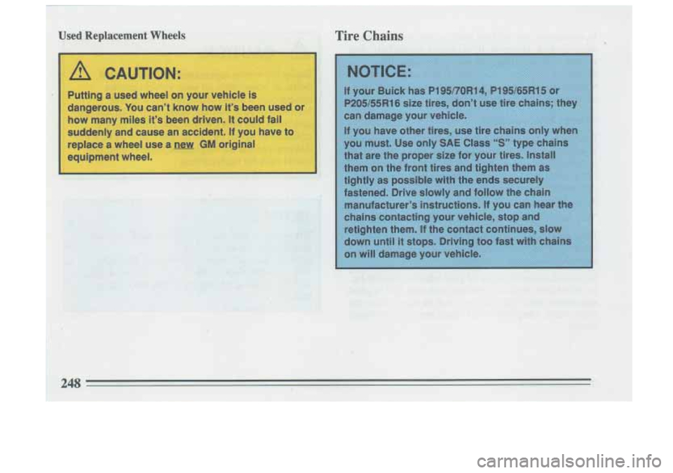 BUICK SKYLARK 1993  Owners Manual 