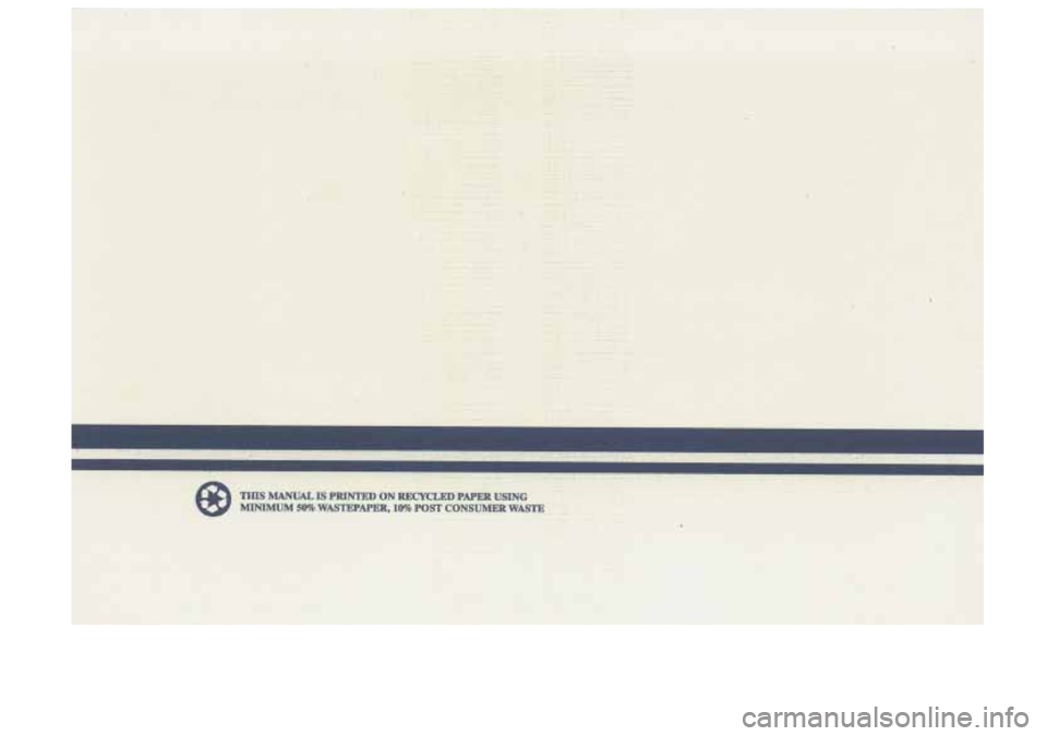 BUICK SKYLARK 1993  Owners Manual 