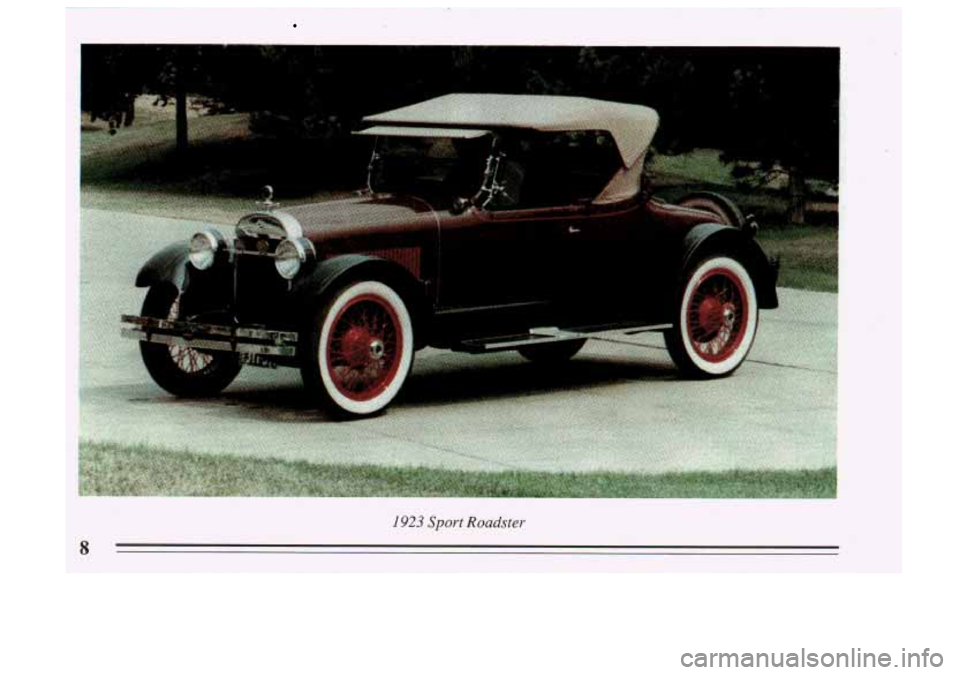 BUICK SKYLARK 1993  Owners Manual ," I 
1923 Sport  Roadster  