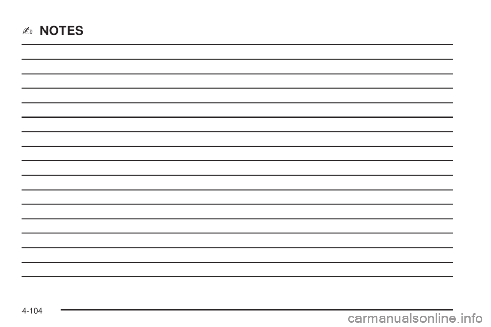 GMC SIERRA 2004  Owners Manual -NOTES
4-104 