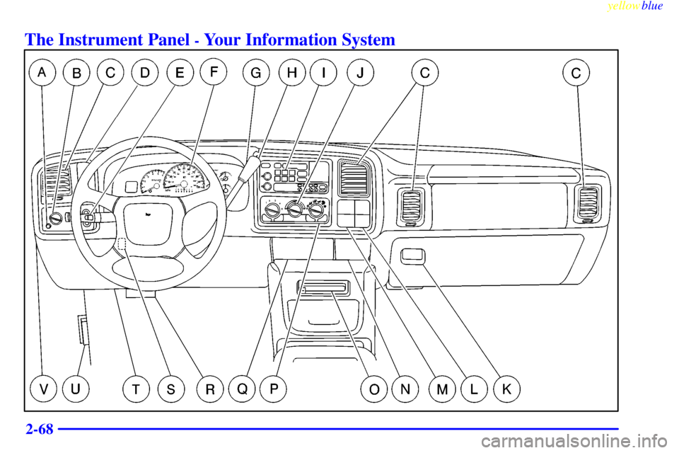 GMC SIERRA 2000  Owners Manual yellowblue     
2-68
The Instrument Panel - Your Information System 