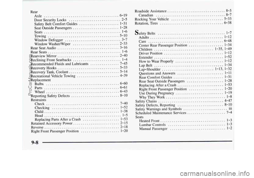 GMC ENVOY 1998  Owners Manual ProCarManuals.com 