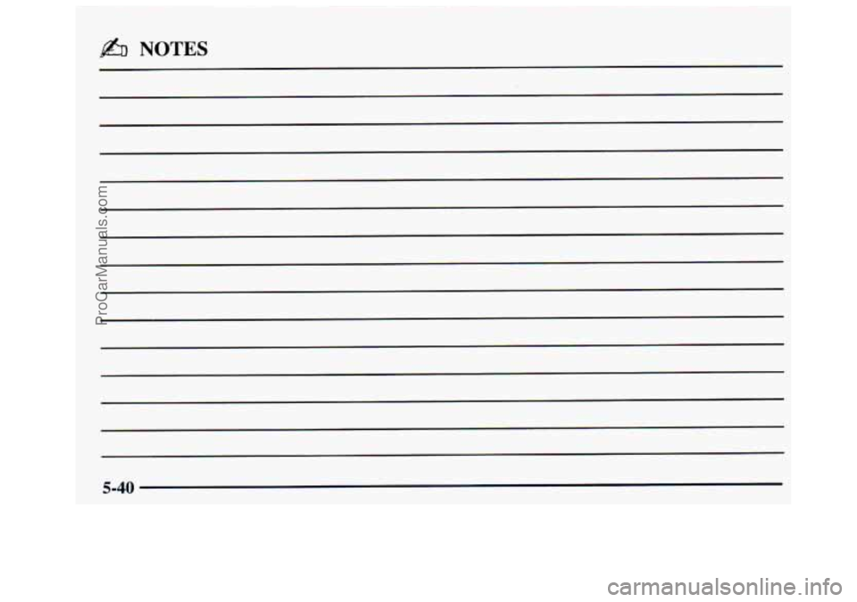 GMC SAVANA 1997  Owners Manual & NOTES 
5-40 
ProCarManuals.com 