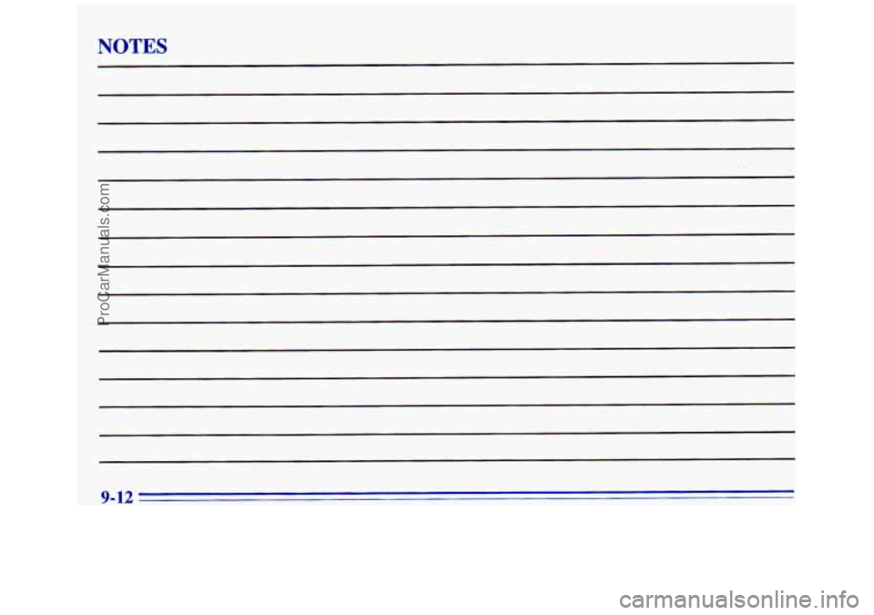 GMC SIERRA 1996  Owners Manual NOTES 
ProCarManuals.com 
