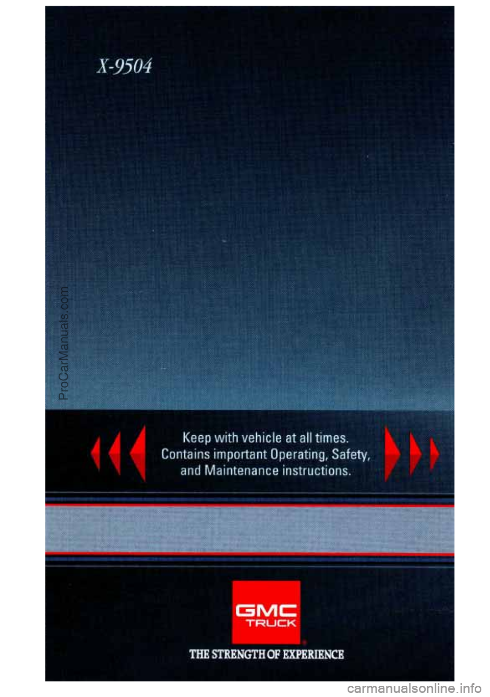 GMC SIERRA 1995  Owners Manual TRUC 
I 
ProCarManuals.com 