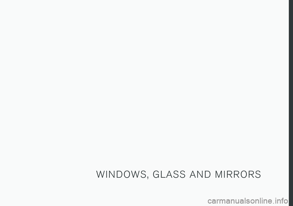 VOLVO S90 2018  Owner´s Manual W I N D O W S ,   G L A S S   A N D   M I R R O R S 