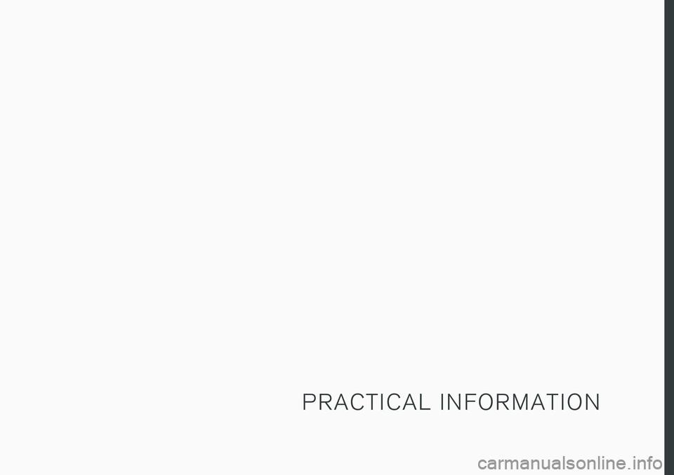VOLVO S90 T8 2018  Owner´s Manual P R A C T I C A L   I N F O R M A T I O N 