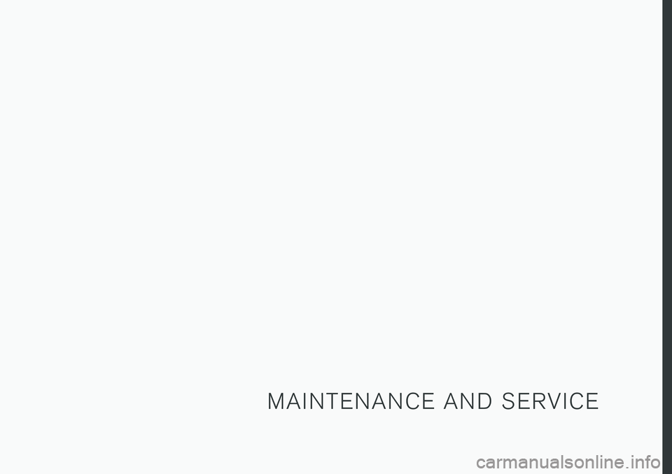 VOLVO V90 2018  Owner´s Manual M A I N T E N A N C E   A N D   S E R V I C E 