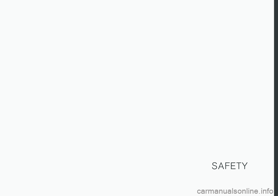 VOLVO V90 CROSS COUNTRY 2018  Owner´s Manual S A F E T Y 