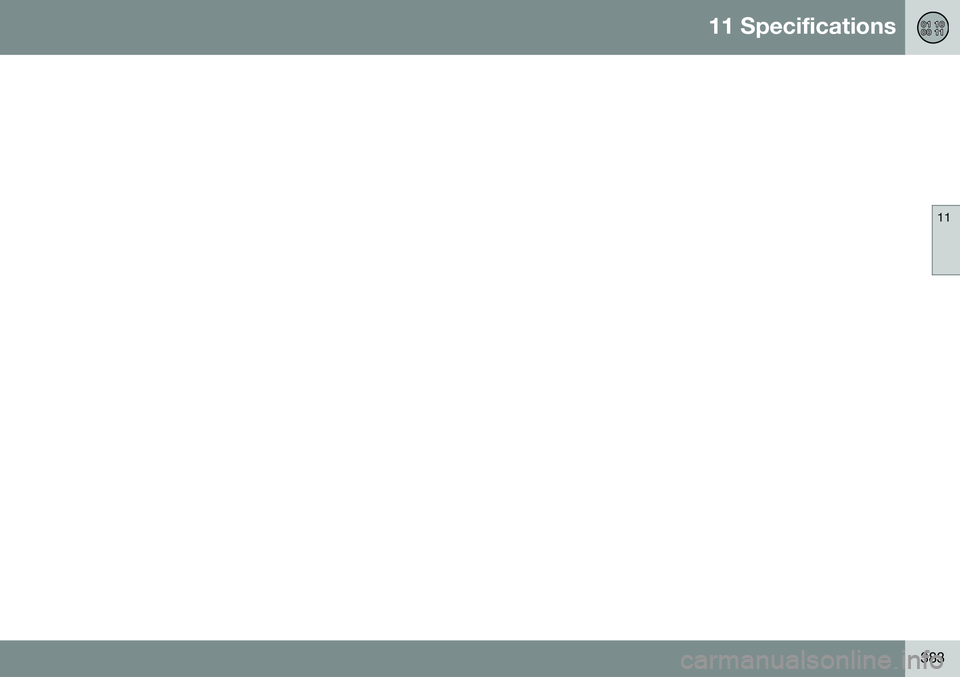 VOLVO XC70 2016  Owner´s Manual 11 Specifications
11
383 