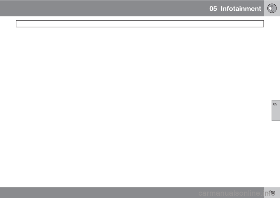 VOLVO S80 2012  Owner´s Manual 05  Infotainment
 
05
255 