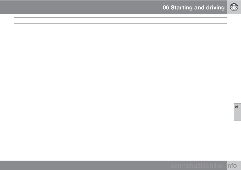 VOLVO V50 2011  Owner´s Manual 06 Starting and driving
 
06
171 