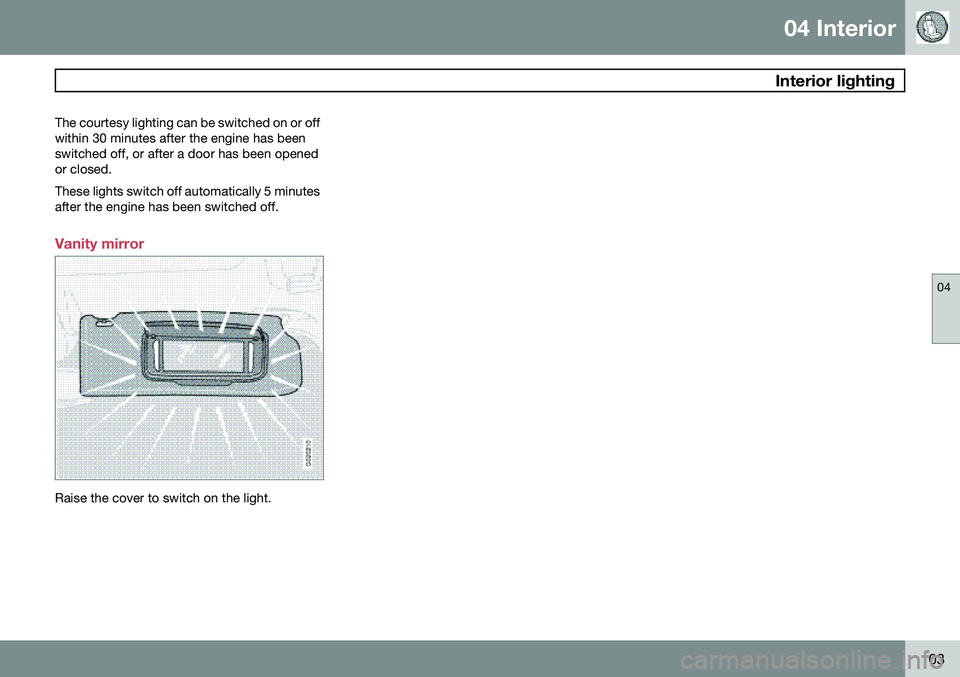 VOLVO C70 CONVERTIBLE 2009  Owner´s Manual 