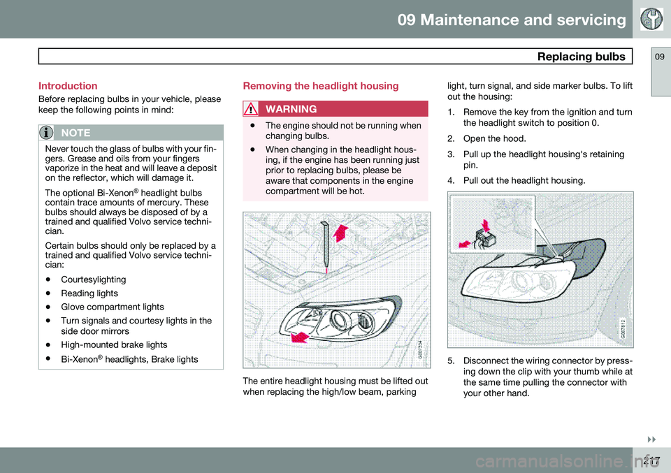 VOLVO C70 CONVERTIBLE 2009  Owner´s Manual 